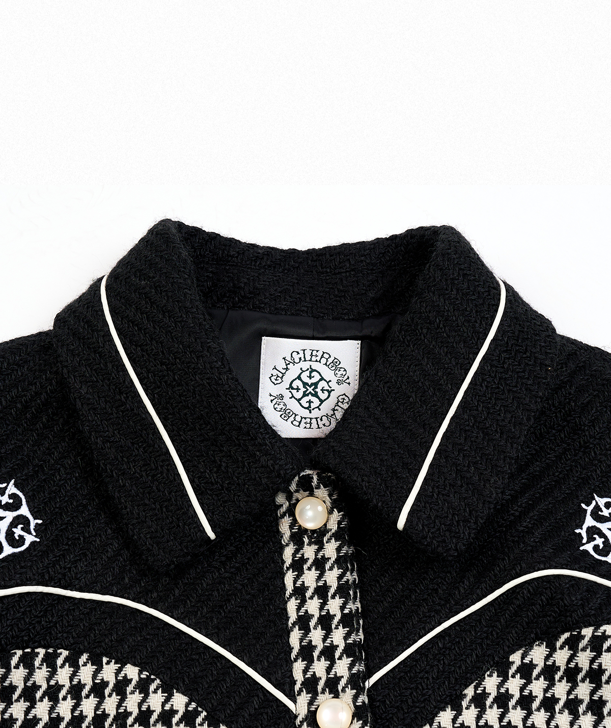 GLACIERBOY 24A/W "RAP STAR" SERIES Houndstooth Jacket